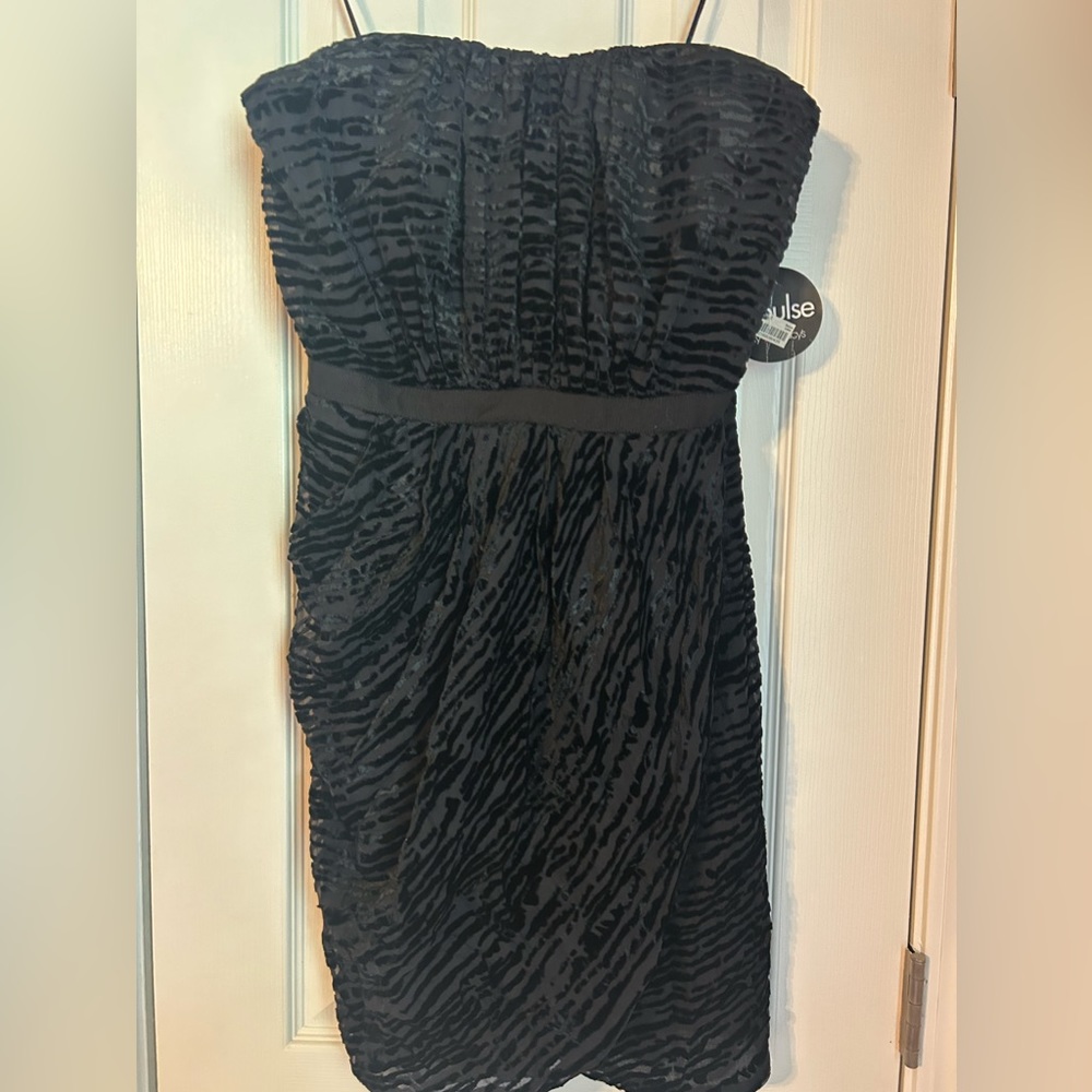 Giambattista Valli for Impulse strapless velvet dress size 12